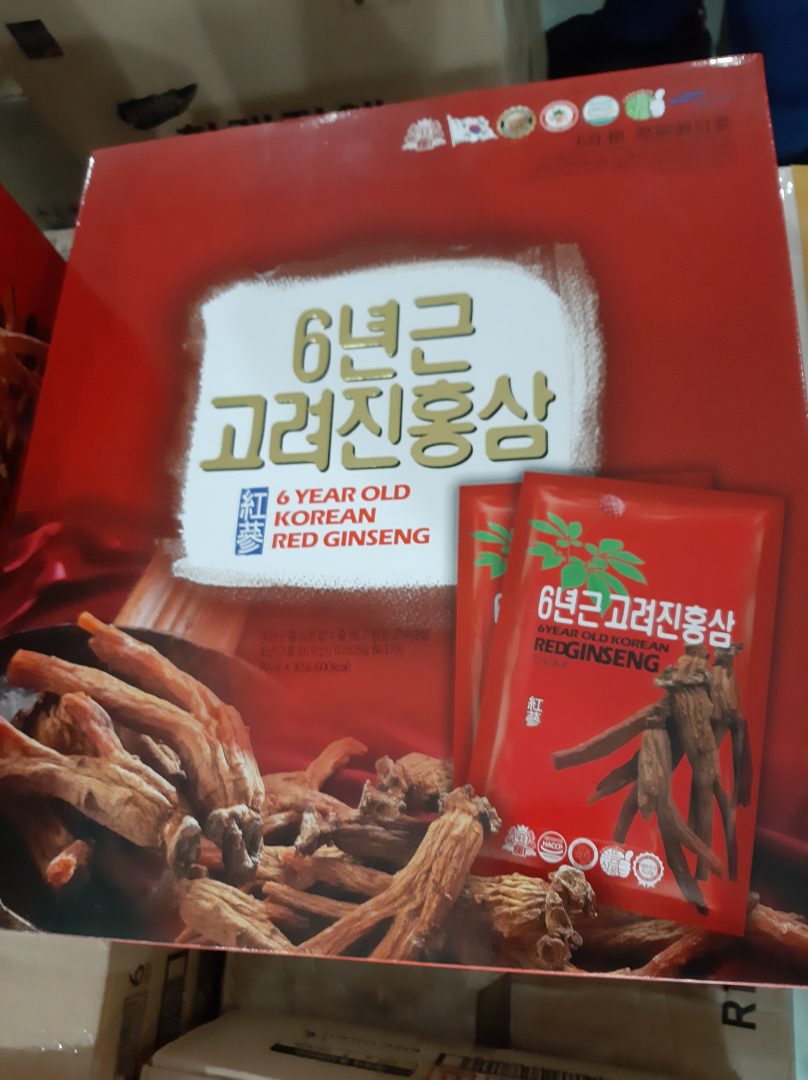 Hình ảnh thực tế - sản phẩm hồng sâm 6 năm tuổi Taewoong food